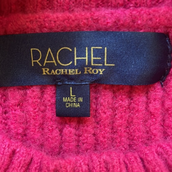 Rachel Roy Shayla in Pink Lotus Mock Neck Balloon Sleeve  L EUC - Picture 10 of 13